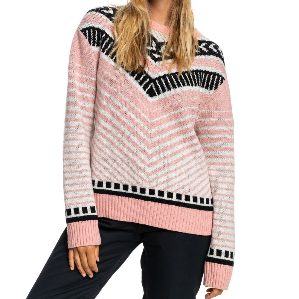 NWT Women's Roxy Sweater Cozy Sound - Technical Jumper for Size XS Crew Neck Top
